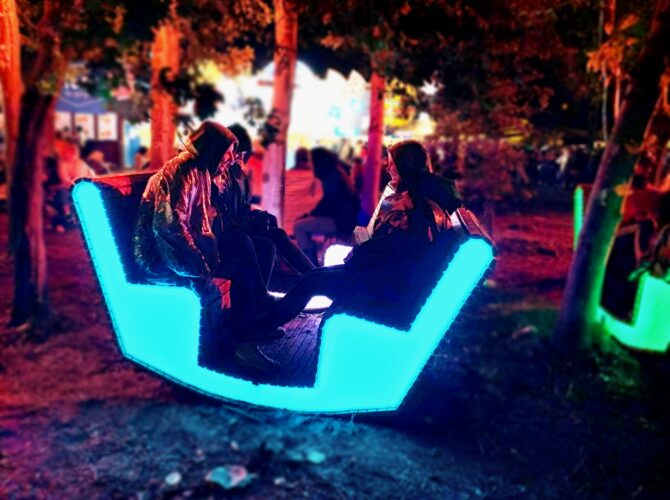Sociale møbler på Roskilde Festival