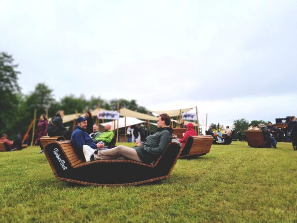 Lounge furniture at Heartland Festival
